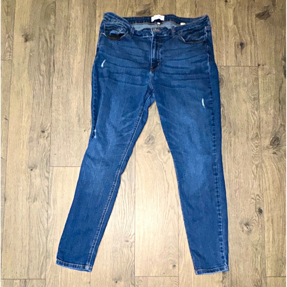 Studio Blue Women's Mid‎ Rise Skinny Slim Fit Wash Blue Denim Jeans SPT208